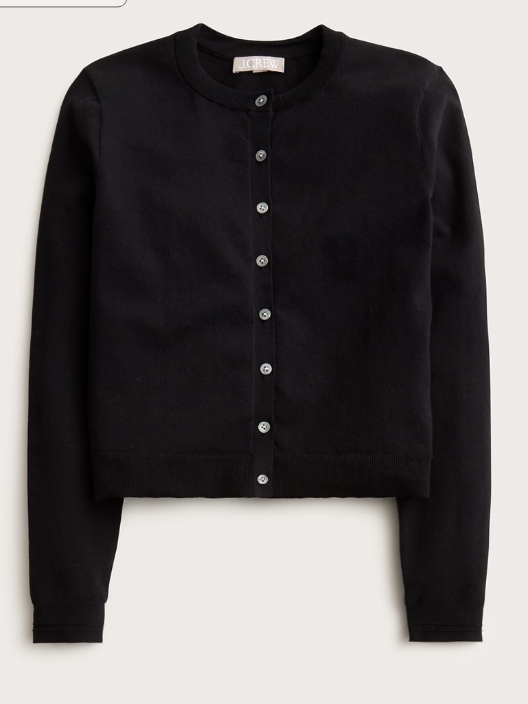 J. Crew New Jackie Cardigan In Premium Ultra-Fine Cotton Blend